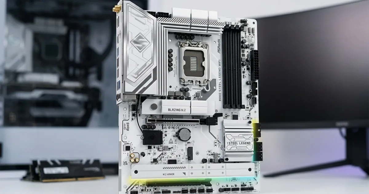ASRock B860 Steel Legend WiFi ATX Motherboard — LGA1851, DDR5