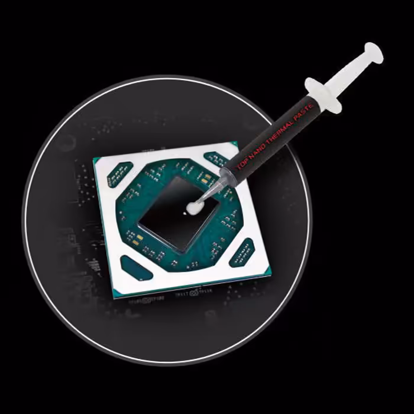 Nano thermal paste application for maximized heat transfer efficiency
