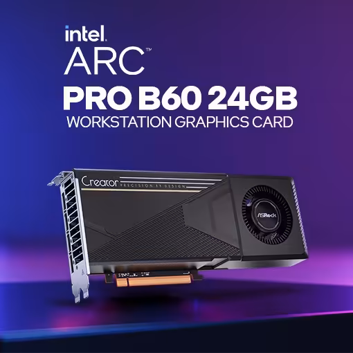 ASRock Intel Pro B60 Creator 24GB 192-bit GDDR6 GPU