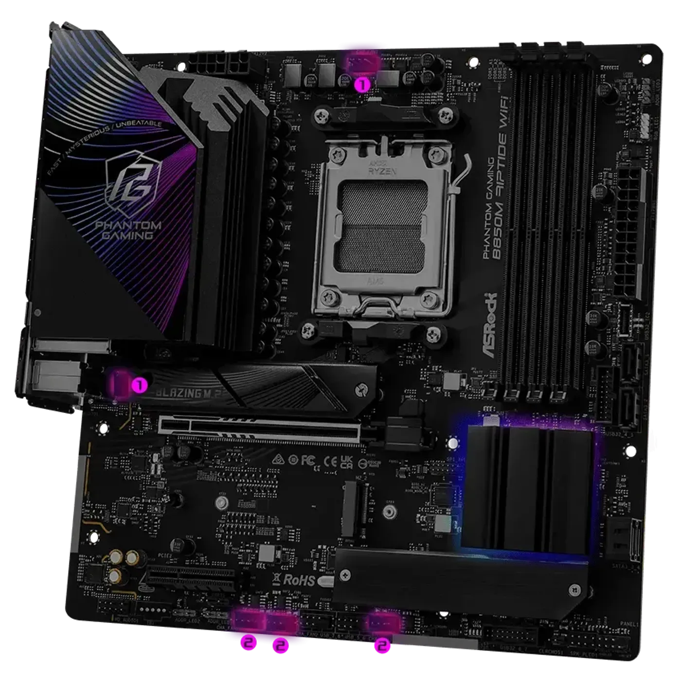 Motherboard aluminum heatsink and fan system
