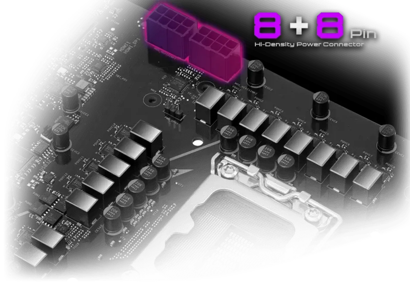 Diagram showing the benefits of the Exclusive 20K Capacitor with 1000uF capacitance
