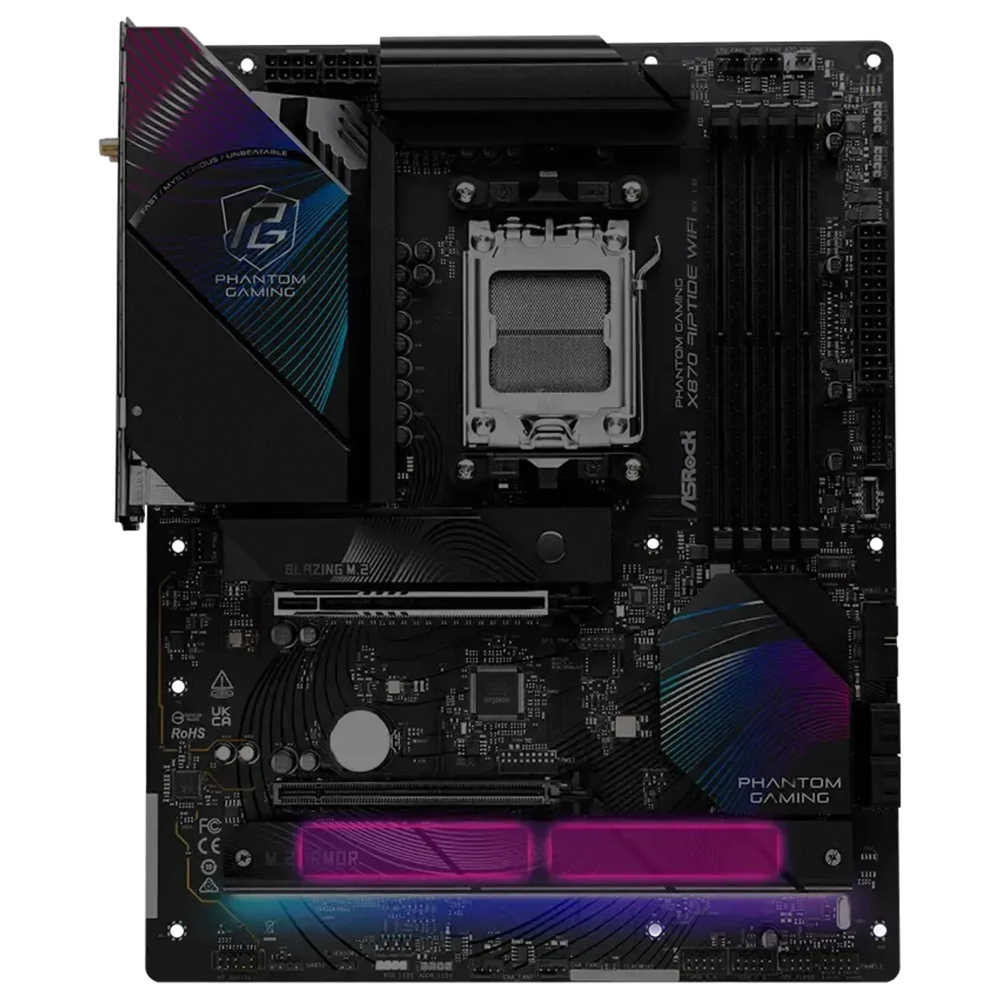PCIe Gen5 Blazing M.2 slot indicating next-gen NVMe speed