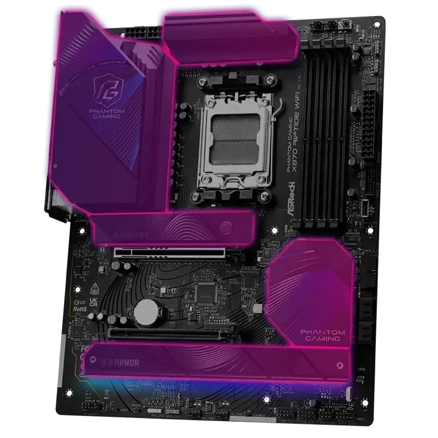 Aluminum heatsink coverage on motherboard for improved thermal performance