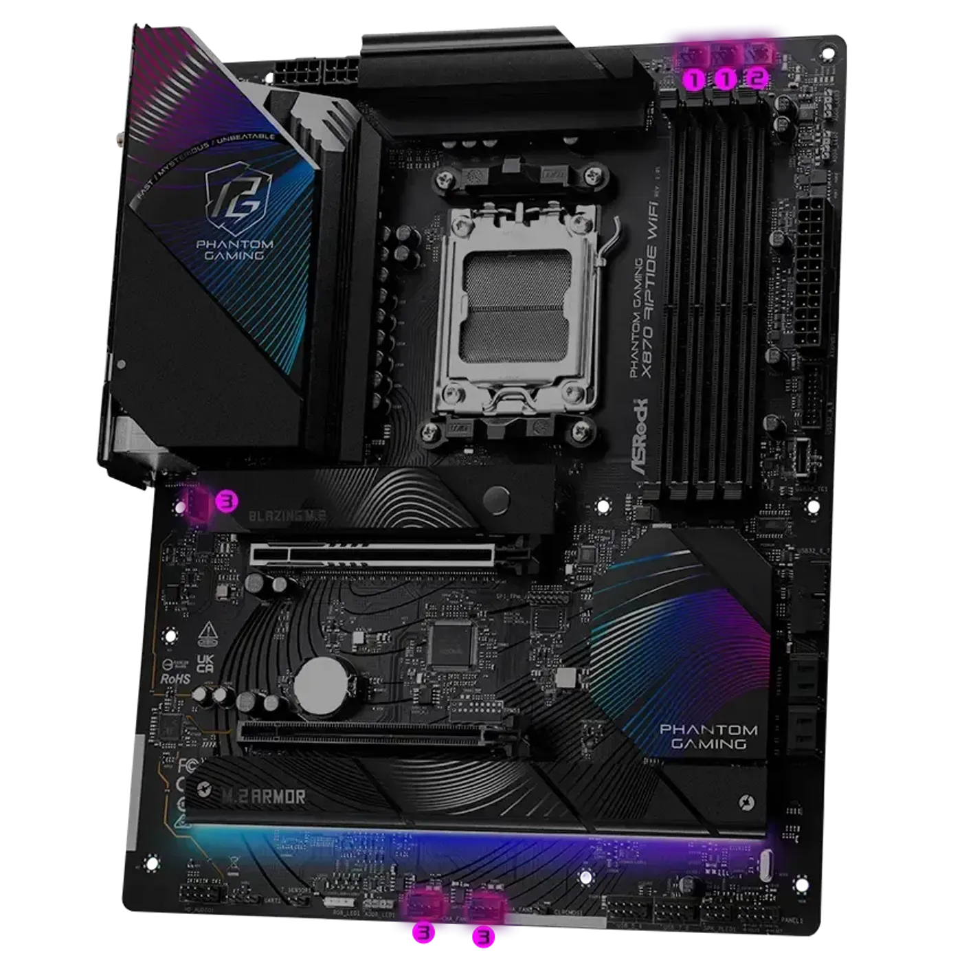 Aluminum heatsink coverage on motherboard for improved thermal performance