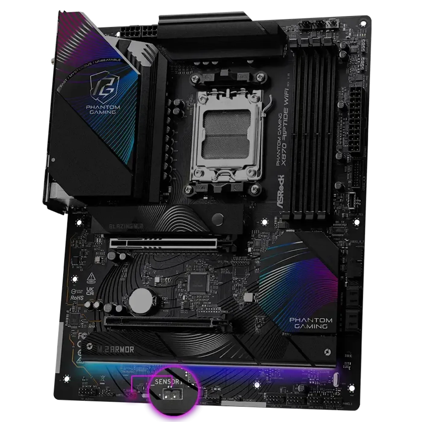 Aluminum heatsink coverage on motherboard for improved thermal performance