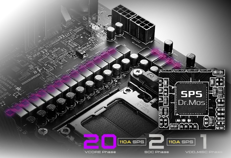 ASRock Phantom Gaming X870E Nova WIFI X870 AM5 Motherboard | Evetech