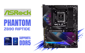 ASRock Phantom Gaming Z890 Riptide Intel Motherboard ASRock Phantom Gaming Z890 Riptide Intel Motherboard - Image 1
