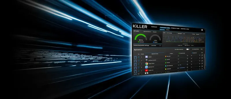 Killer network prioritization engine interface shown on screen