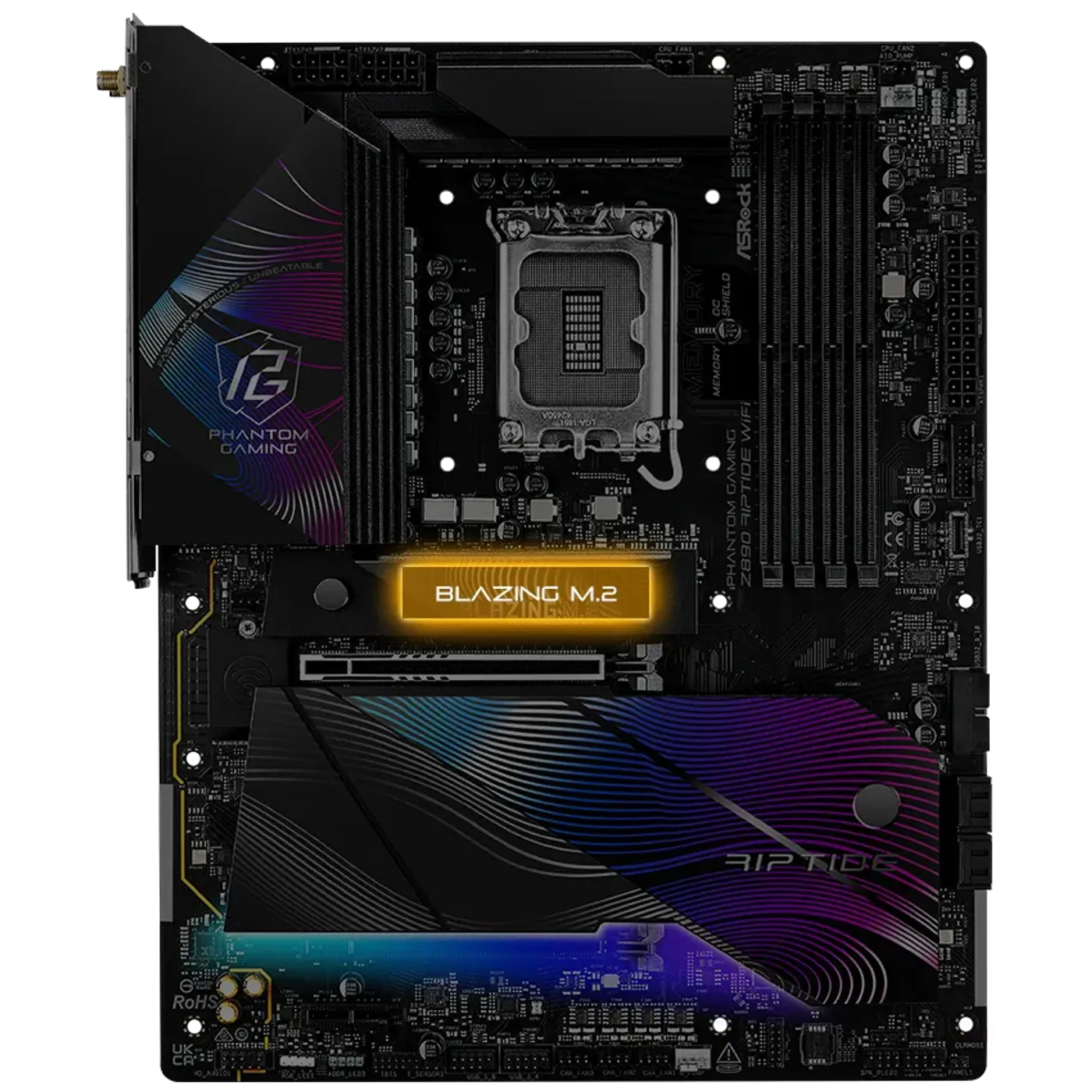 PCIe Gen5 Blazing M.2 slot on the Z890 Riptide motherboard