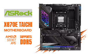 ASRock X870E Taichi WIFI AM5 Motherboard — USB4 Type-C - image 1