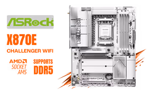 ASRock X870E Challenger WiFi AM5 Motherboard - Wi-Fi 7 - image 1