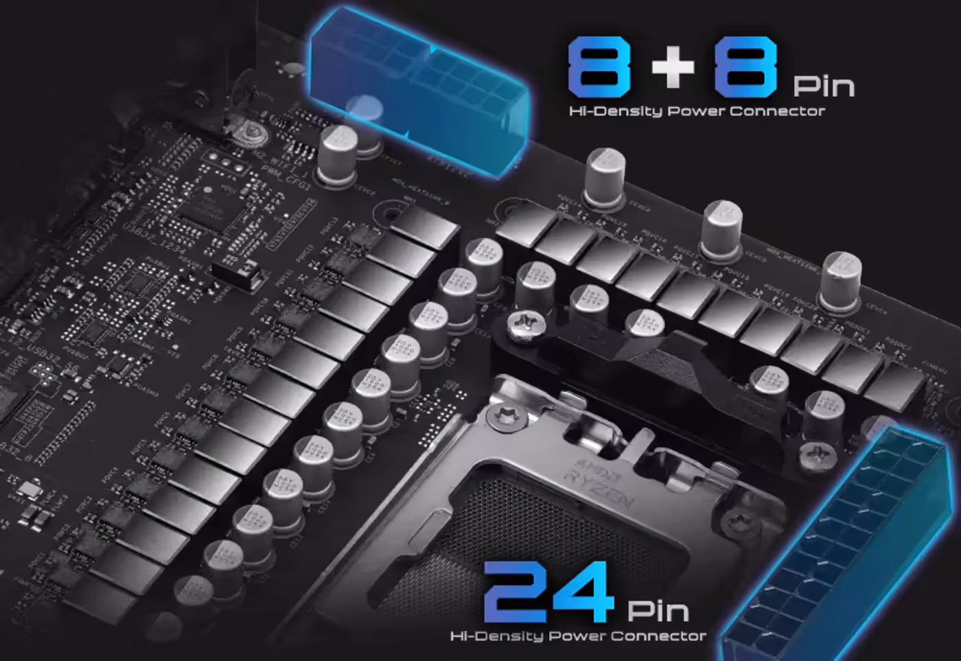 Hi-Density Power Connector designed for stable high-current electrical delivery