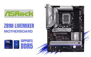 ASRock Z890 LiveMixer Intel Motherboard ASRock Z890 LiveMixer Intel Motherboard - Image 1