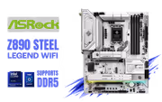 ASRock Z890 Steel Legend WiFi ATX Motherboard - LGA 1851, DDR5 - image 1