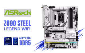 ASRock Z890 Steel Legend Intel Motherboard ASRock Z890 Steel Legend Intel Motherboard - Image 1