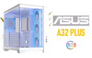 ASUS A32 Plus TG ARGB White ATX Case | 360mm Radiator - image 1