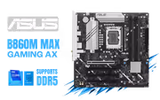 ASUS B860M MAX Gaming AX M-ATX Intel Motherboard - image 1
