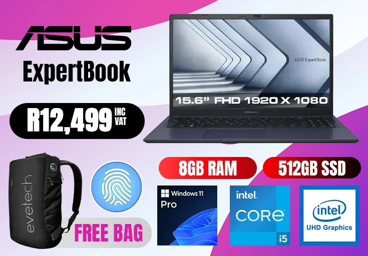 Asus ExpertBook 15 B1502CVA Core i5 with 8gb ram & 512GB SSD
