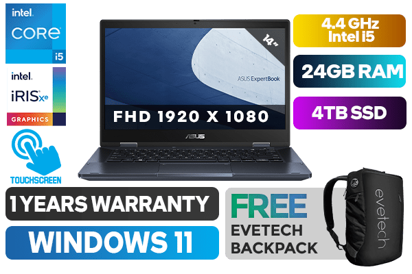 ASUS Expertbook B3 Flip B3402FBA Intel Core i5 Laptop With 24GB RAM & 4TB SSD - image 1 ASUS Expertbook B3 Flip B3402FBA Intel Core i5 Laptop With 24GB RAM & 4TB SSD - image 1