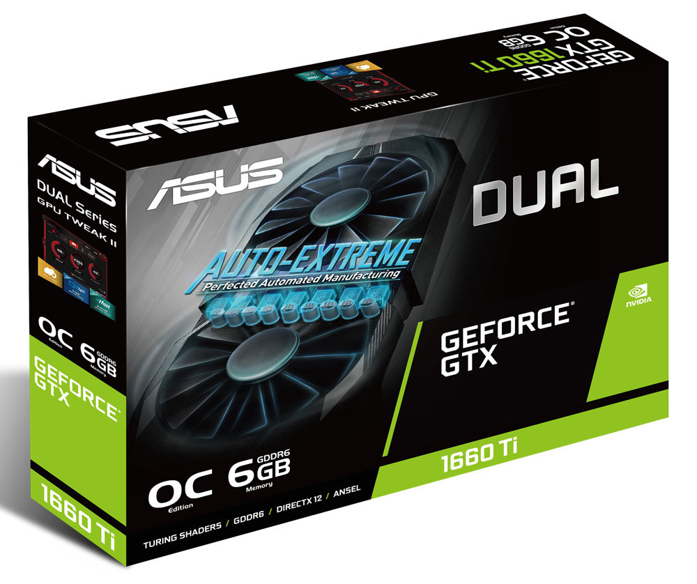 Asus Dual Geforce 1660 Ti ASUS GTX 1660 Ti Dual OC Edition 6GB