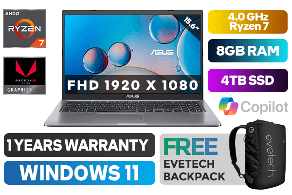 ASUS M515DA RYZEN 7 Laptop With 4TB SSD - image 1 ASUS M515DA RYZEN 7 Laptop With 4TB SSD - image 1