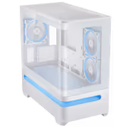 ASUS Prime AP202 White mATX Case - Curved Glass - image 4
