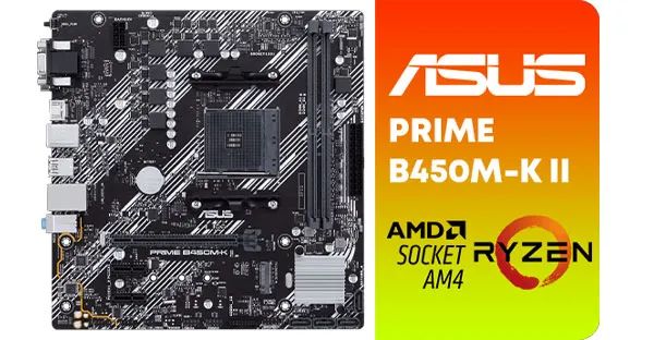 Buy ASUS PRIME B450M-K II Ryzen Motherboard | High