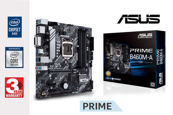 Asus Prime Best Intel Socket 1200 Motherboard ASUS PRIME B460M-A