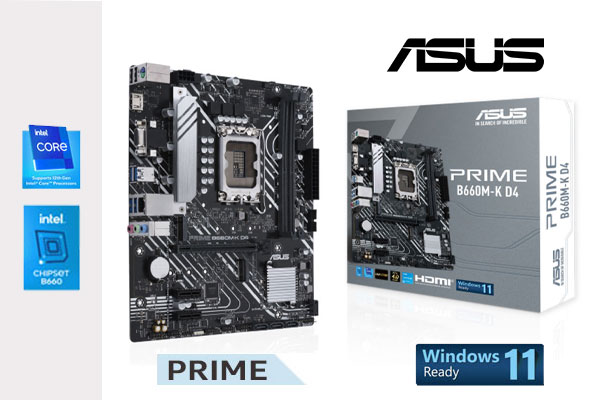 ASUS PRIME B660M-K D4 Intel Motherboard - Best Deal - South Africa