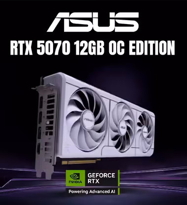 ASUS Prime RTX 5070 White OC Dual GPU