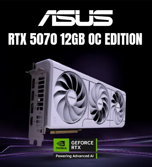ASUS Prime RTX 5070 White OC Dual GPU