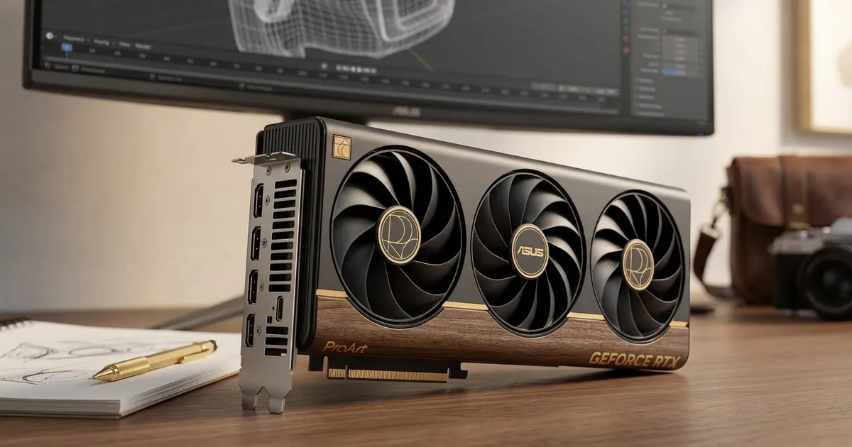 ASUS ProArt RTX 5080 16GB OC GPU | 1858 AI TOPS | Evetech
