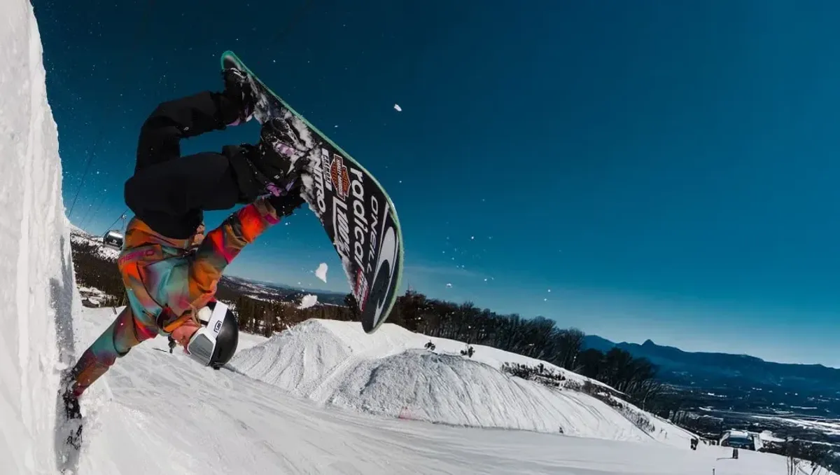 ProArt GoPro Edition laptop operating in snowy mountain conditions
