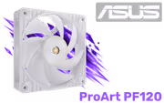 ASUS ProArt PF120 PWM 120mm Fan White Cooling - image 1