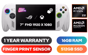 ROG Ally Handheld Touchscreen Gaming Console White ROG Ally Handheld Touchscreen Gaming Console White - Image 1