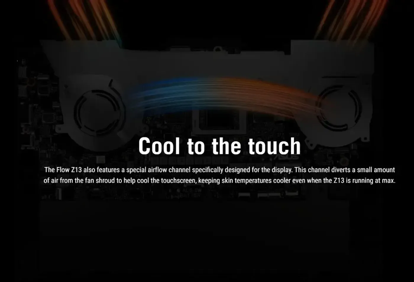 Advanced vapor chamber cooling system for Flow Z13