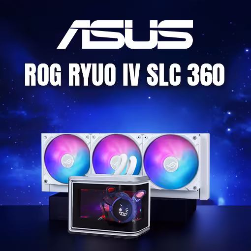 ASUS ROG RYUO IV SLC 360 ARGB 360mm Liquid Cooler White