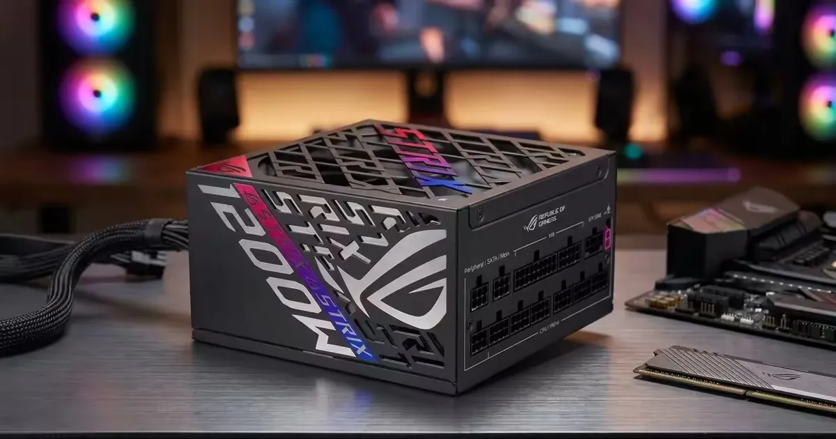 電源ユニット ASUS ROG STRIX 1200W Platinum ATX 3.1 ASUS ROG Strix 1200W Platinum PSU - ATX 3.1, PCIe 5.1 | Evetech