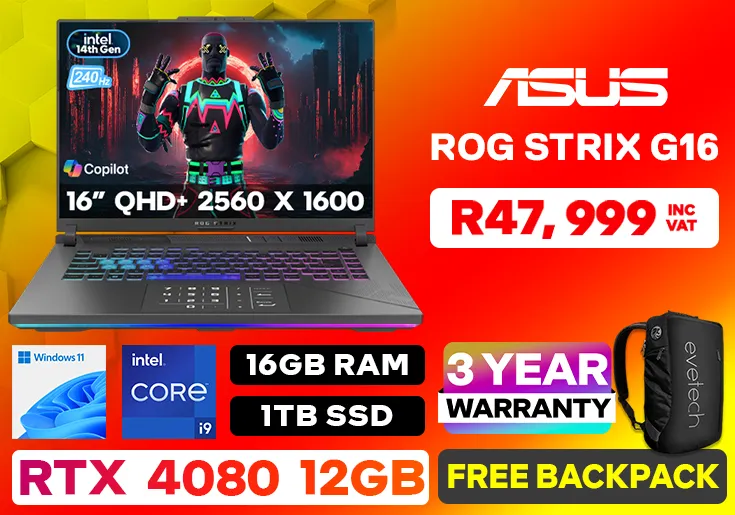 ASUS ROG Strix G16 Core i9 16GB RAM & 1TB SSD & RTX 4080 laptop