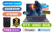 ASUS ROG Strix G18 Intel Core i9 RTX 4060 Gaming Laptop With 4TB SSD - image 1