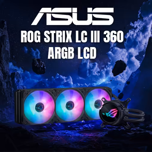 ASUS ROG STRIX LC III 360 ARGB LCD 360mm Liquid CPU Cooler