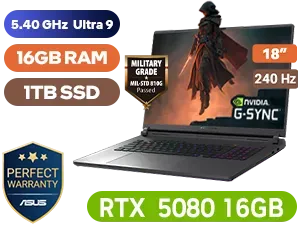 ASUS ROG STRIX 18 G815 Ultra 9 RTX 5080 Gaming Laptop - Image 1