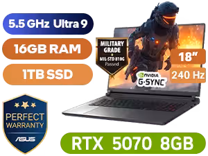 ASUS ROG STRIX 18 G815LP Ultra 9 RTX 5070 Gaming Laptop - Image 1
