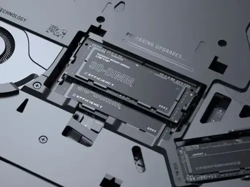 Accessible SO-DIMM slots for DDR5 RAM upgrades
