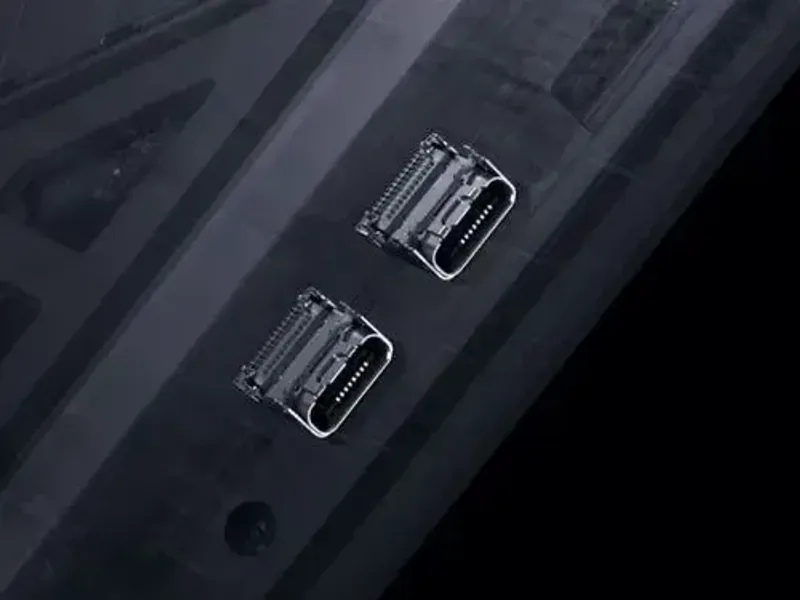 Thunderbolt 5 ports offering high bandwidth connectivity