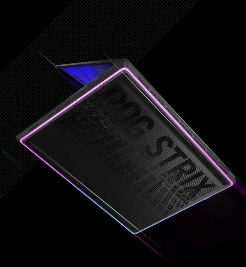 AniMe Vision LED display on the laptop lid