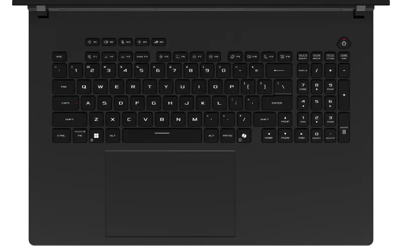 Esports grade keyboard with per-key RGB lighting