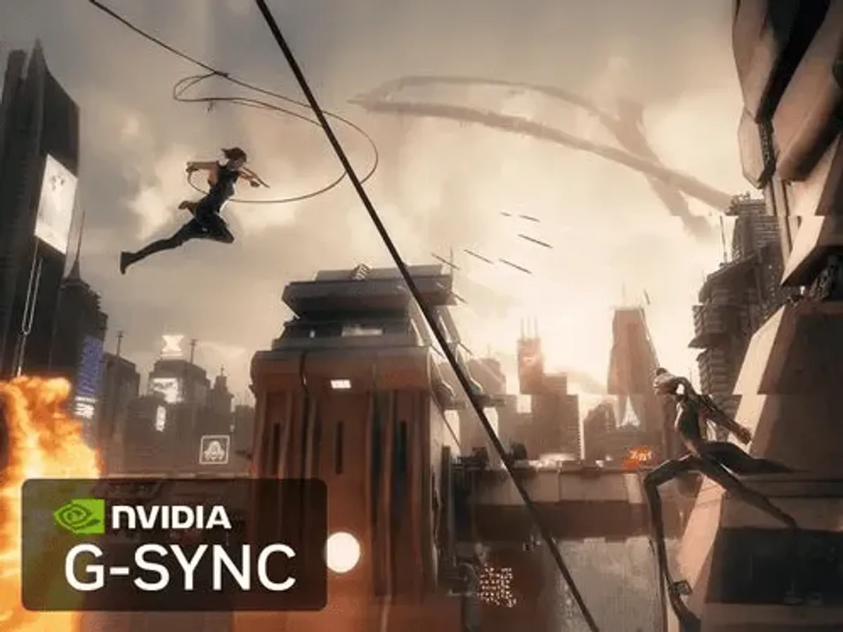 Gaming monitor utilizing NVIDIA G-SYNC to eliminate screen tearing and stuttering