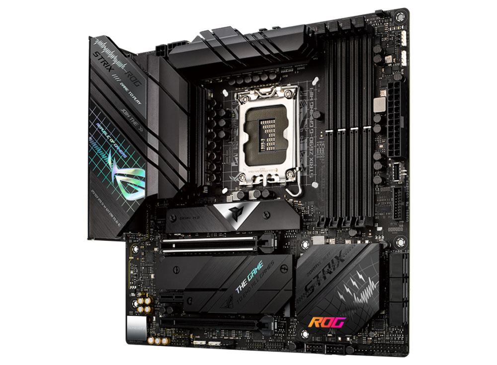 ASUS ROG STRIX Z690-G GAMING WIFI Intel Motherboard mATX Form Factor  Intel Z690 Chipset Supports 12th Gen Processors LGA 1700 Supports  DDR5