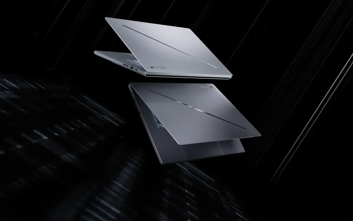 ROG Zephyrus G16 gaming laptop showcasing its sleek, high-performance design
